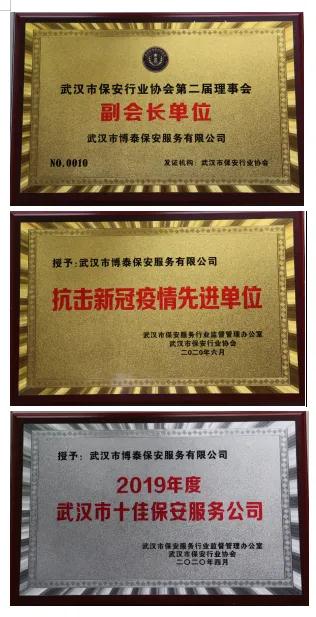 武汉市保安行业协会召开第二届第一次会员大会暨全市首届十强保安公司授牌和先进单位(个人)表彰大会